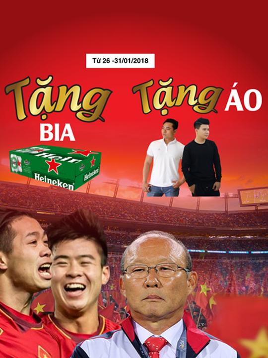 Siêu thị thể thao Sport 1 tặng bia và tặng áo thun cho HĐ từ 3000k