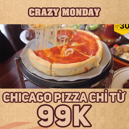Cowboy Jack's pizza chỉ từ 99k tại Hà Nội