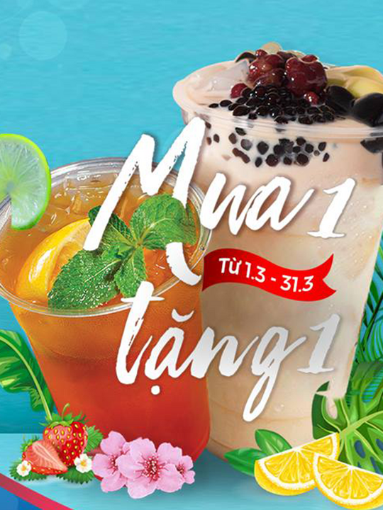 Royaltea Việt Nam mua 1 tặng 1 cho thẻ JCB