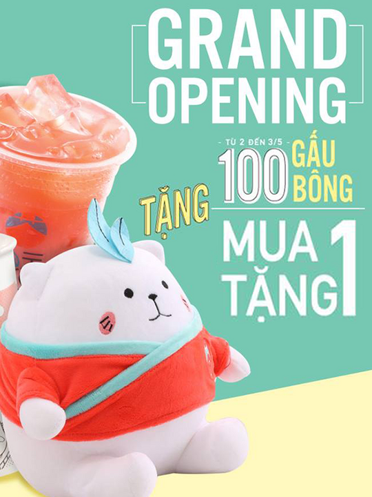 Chamichi mua 1 tặng 1 và tặng gấu bông