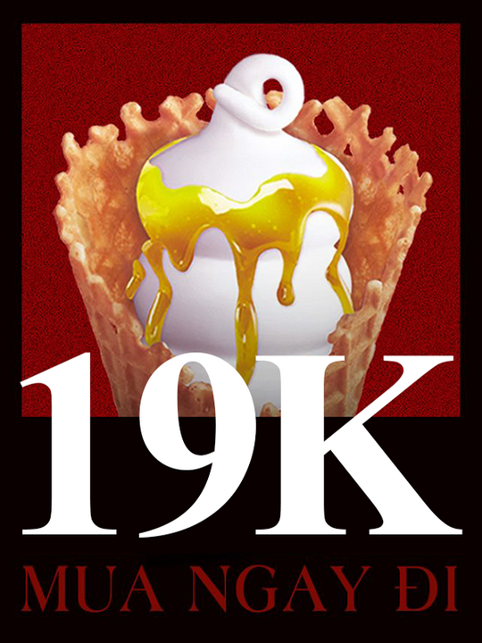 Dairy Queen kem Waffle Mango Cone chỉ 19k