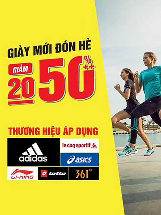 MaxxSport giảm 20-50% toàn bộ sản phẩm