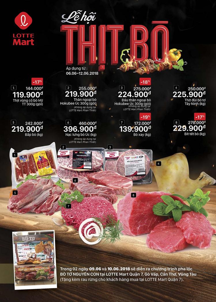 LOTTE Mart ưu đãi lễ hội Thịt bò