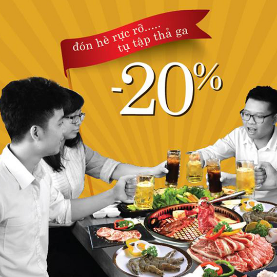 King BBQ giảm 20% cho HSSV