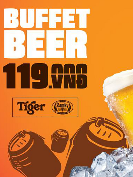 Vuvuzela Beer Club buffet bia chỉ 119k