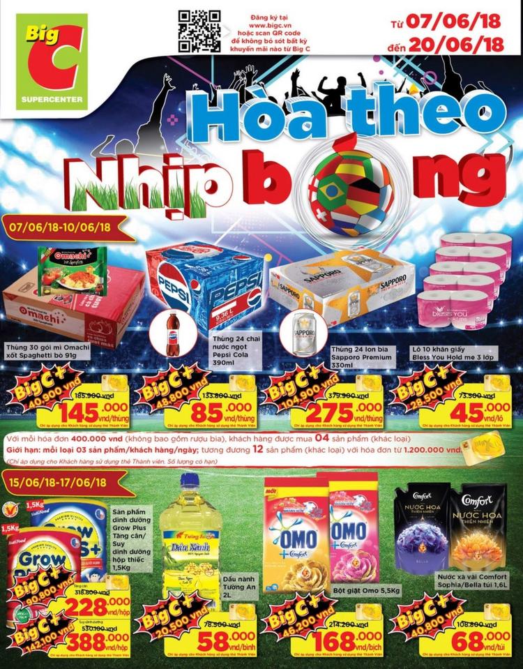 Big C cẩm nang mua sắm hoà theo nhịp bóng
