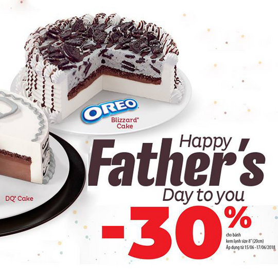 Dairy Queen giảm 30% bánh kem lạnh
