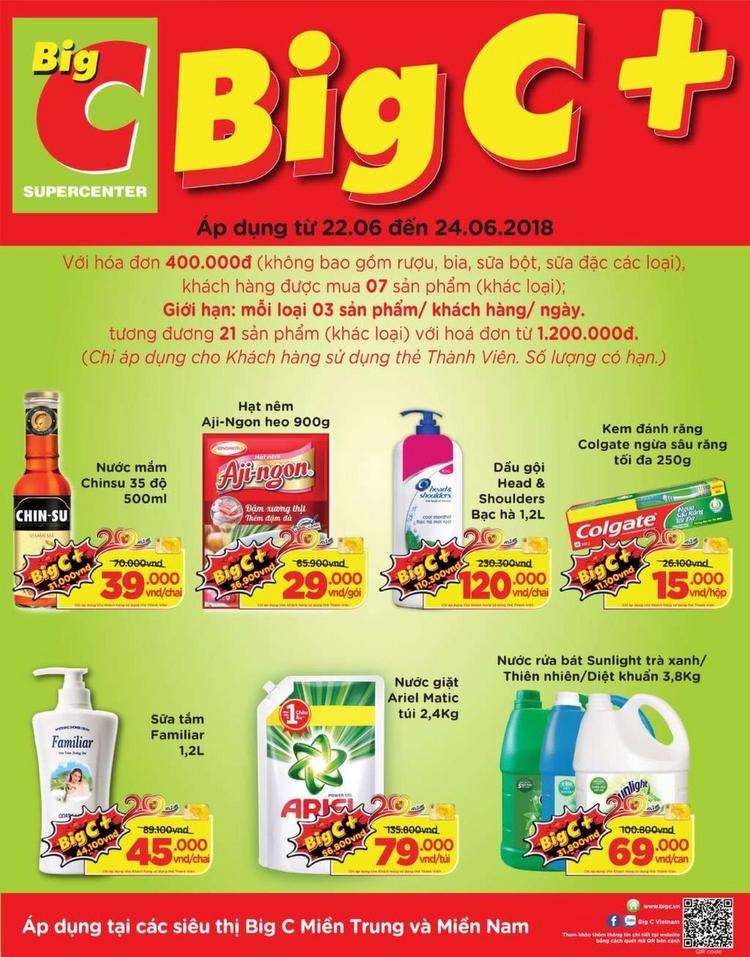 Big C ưu đãi giá sốc cuối tuần