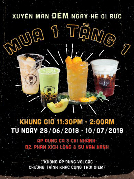Đen Đá Coffee mua 1 tặng 1 cho trà/trà sữa