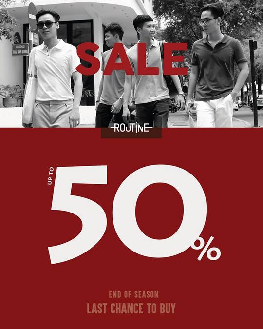Routine giảm đến 50% toàn bộ sản phẩm