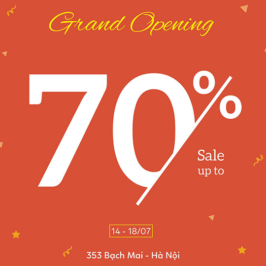 May Boutique giảm đến 70% toàn bộ sản phẩm