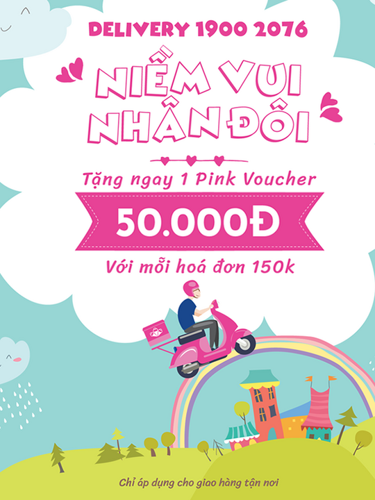 Baskin Robbins tặng voucher 50k cho hóa đơn 150k