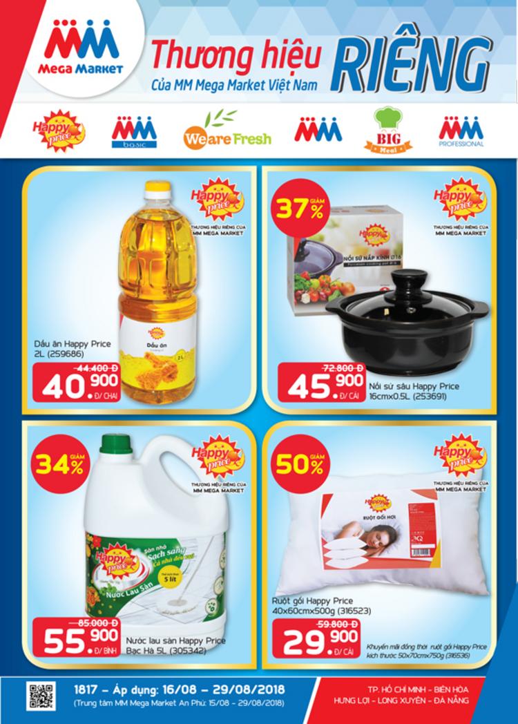 MM Mega Market ấn phẩm khuyến mãi miền Nam vùng 1, 2