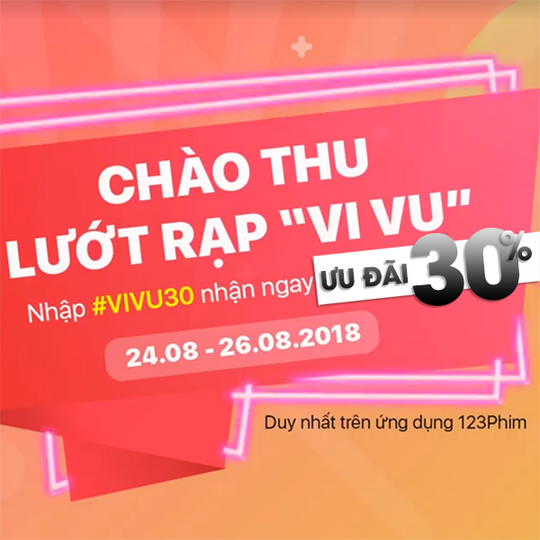 Cinestar giảm 30% khi đặt tại 123Phim
