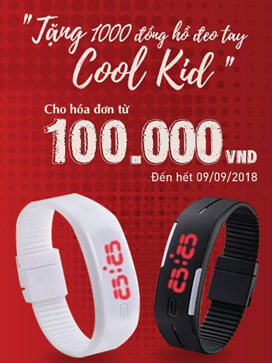Khao lao tặng đồng hồ Coca cho hóa đơn từ 100k