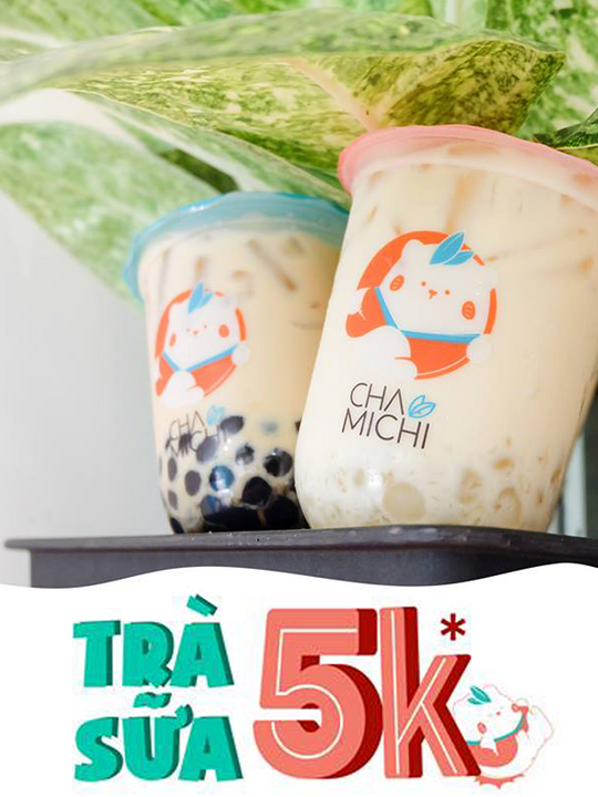 Chamichi trà chỉ 5k khi mua kèm 1 ly trà sữa bất kì