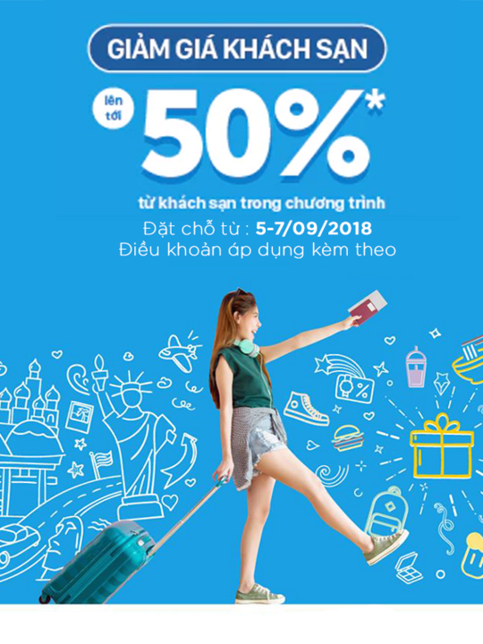 Traveloka giảm đến 50% đặt phòng khách sạn