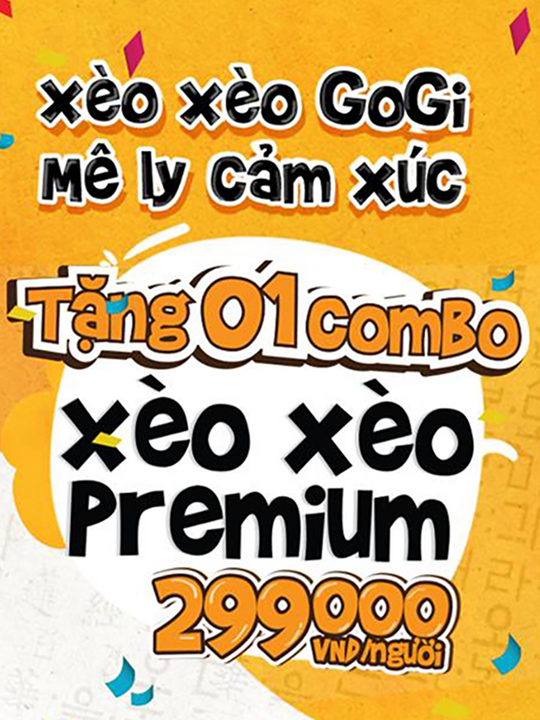 Gogi House tặng combo Xèo Xèo Premium 299k