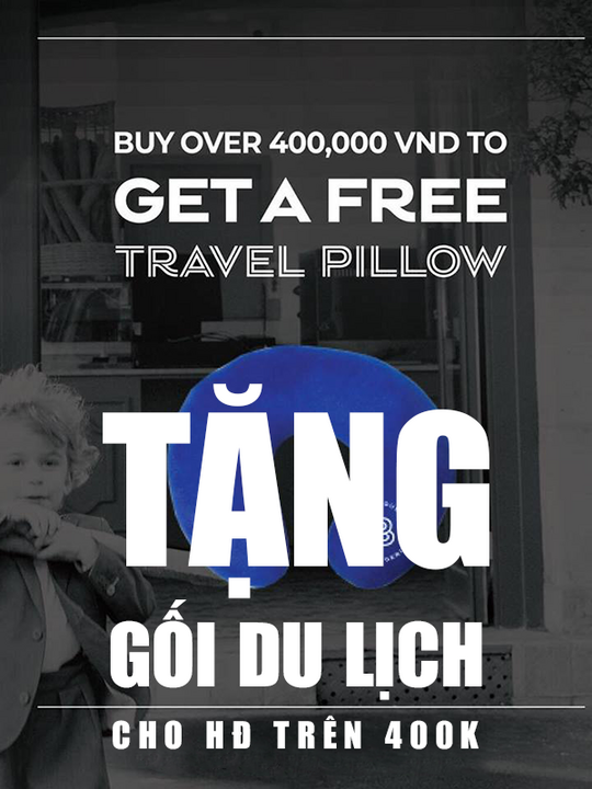 Paris Baguette tặng gối du lịch cho hóa đơn trên 400k
