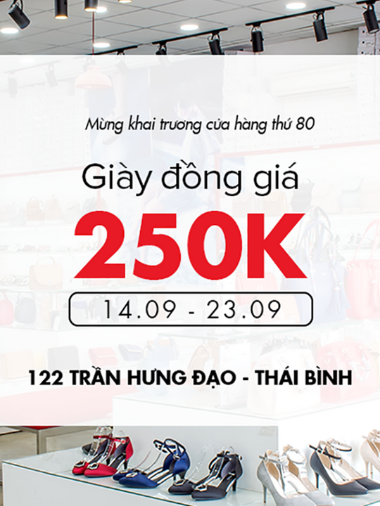 Juno đồng giá tất cả giày chỉ từ 250k