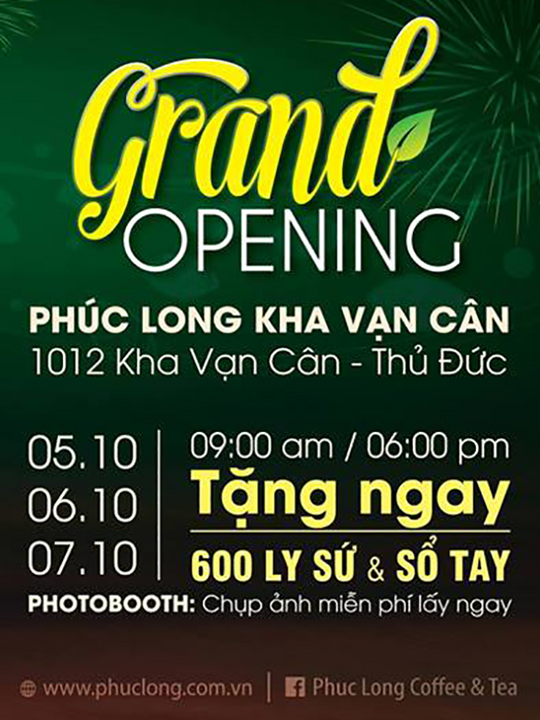 Phúc Long tặng ly sứ và sổ tay cho hóa đơn từ 99k