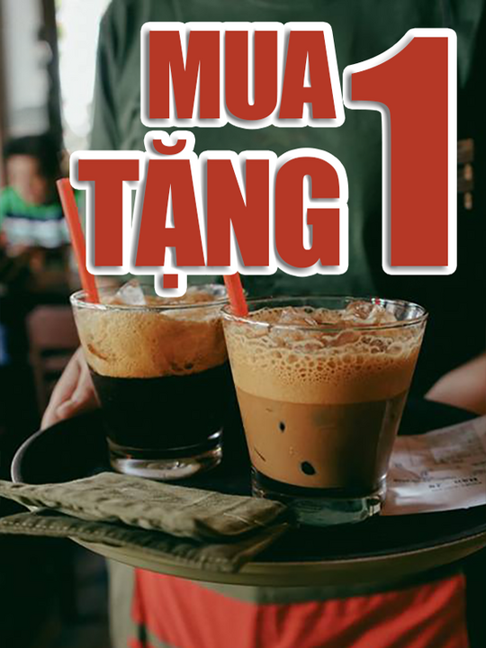 Cộng Cafe ưu đãi mua 1 tặng 1 mừng khai trương