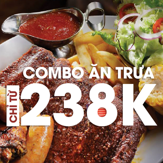 Cowboy Jack's combo ăn trưa chỉ từ 238k - 468k