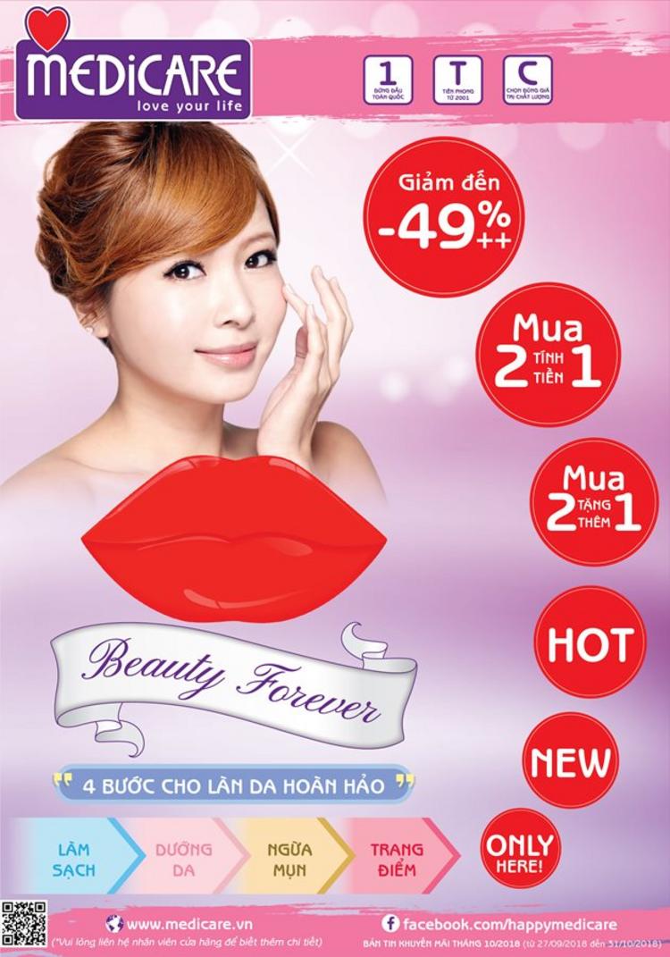 MEDiCARE beauty Forever - Khuyến mãi tháng 10