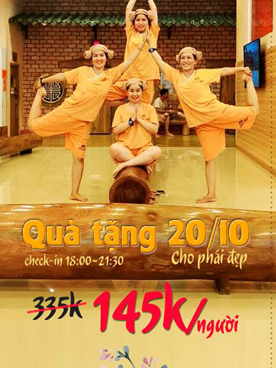 Golden Lotus Healing Spa World ưu đãi Jjim Jil Bang chỉ 145k/vé