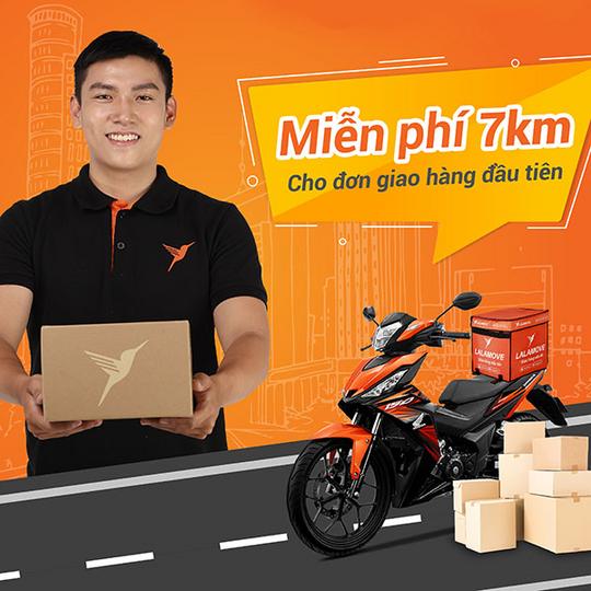Lalamove miễn phí 7km giao hàng cho KH đầu tiên