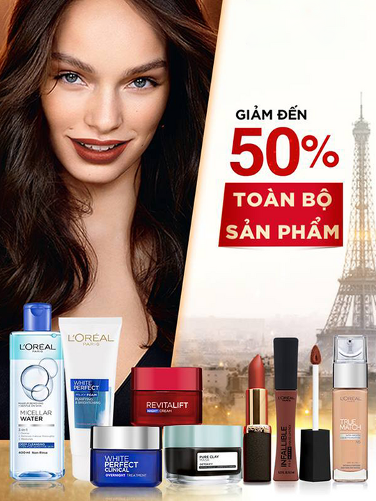 Maybelline giảm đến 50% toàn bộ sản phẩm tại Lazada