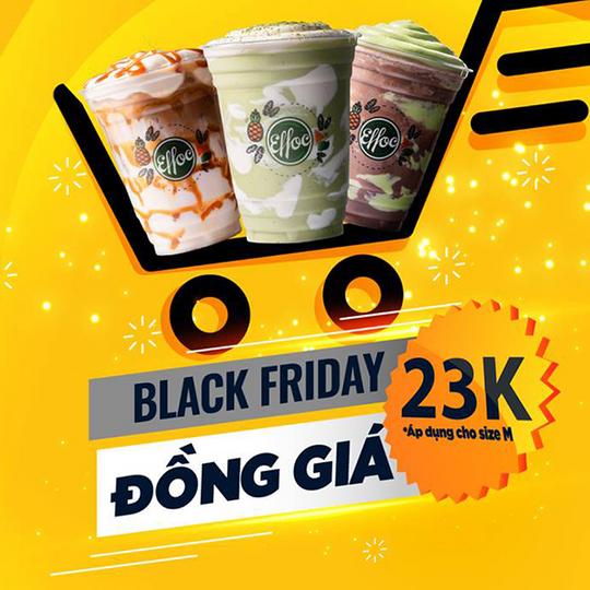 Effoc đồng giá 23k toàn menu size M