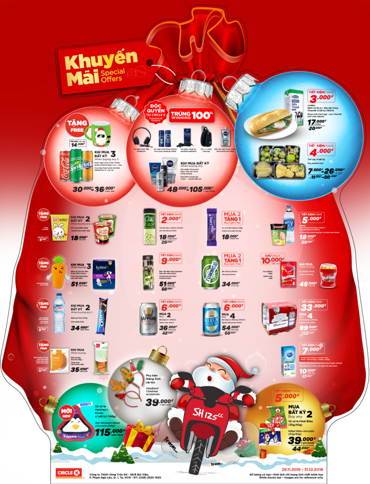 Circle K ưu đãi tháng 12