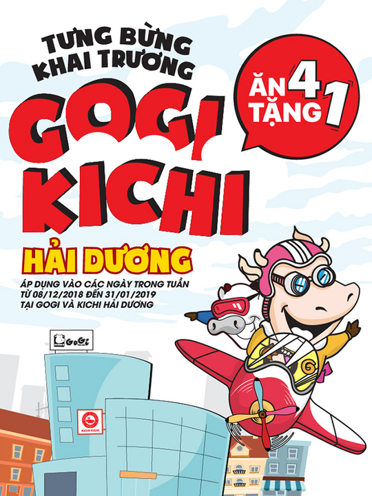 Gogi House mừng khai trương đi 4 tặng 1