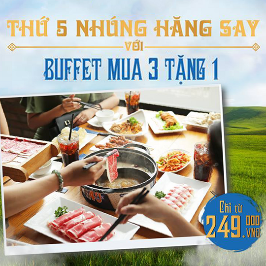 Ba con cừu mua 3 tặng 1 vào thứ 5 hàng tuần