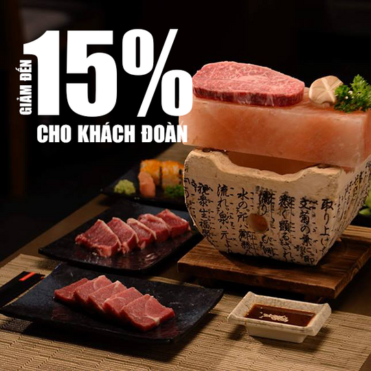 Sumo BBQ giảm đến 15% cho khách đoàn