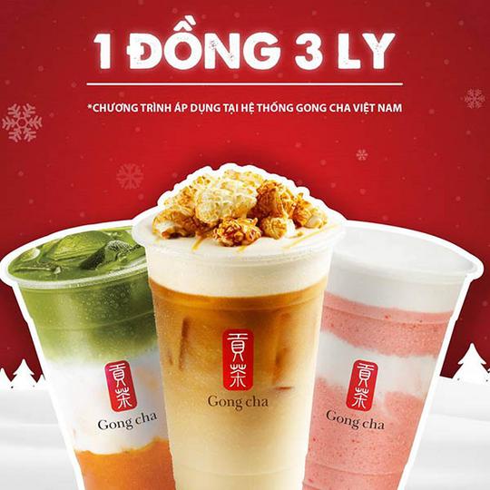 Gongcha 3 ly ch 1 cho KH m i c a Momo