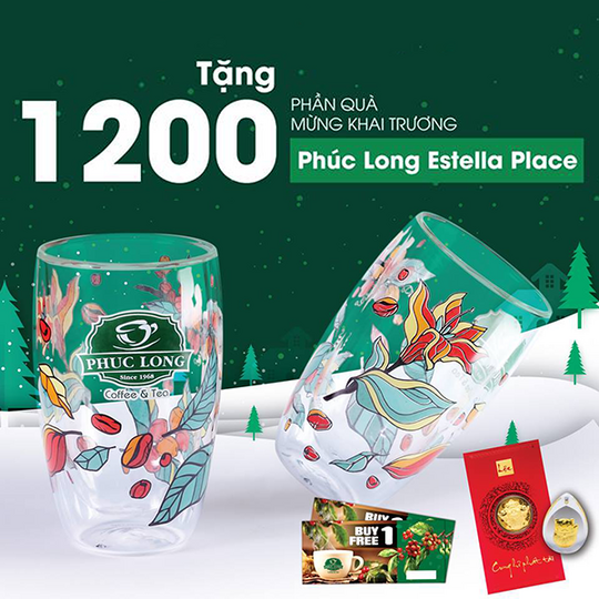 Phúc Long tặng hơn 1200 phần quà  mừng khai trương