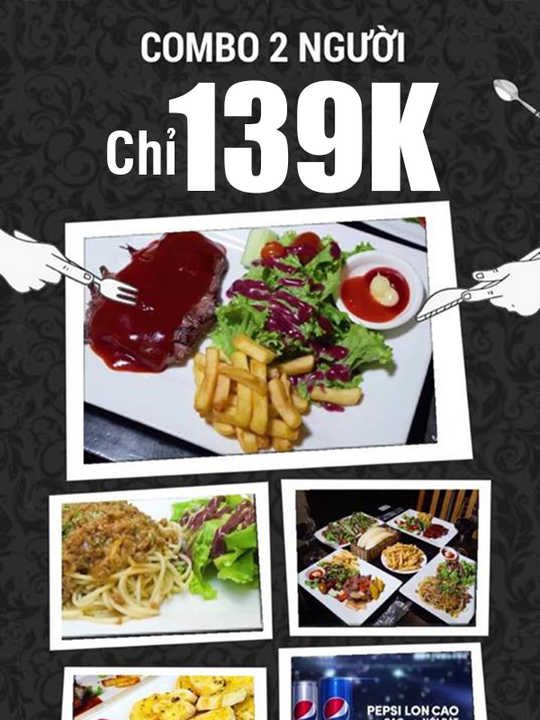 Beefsteak TiTi ưu đãi combo 2 người chỉ 139k
