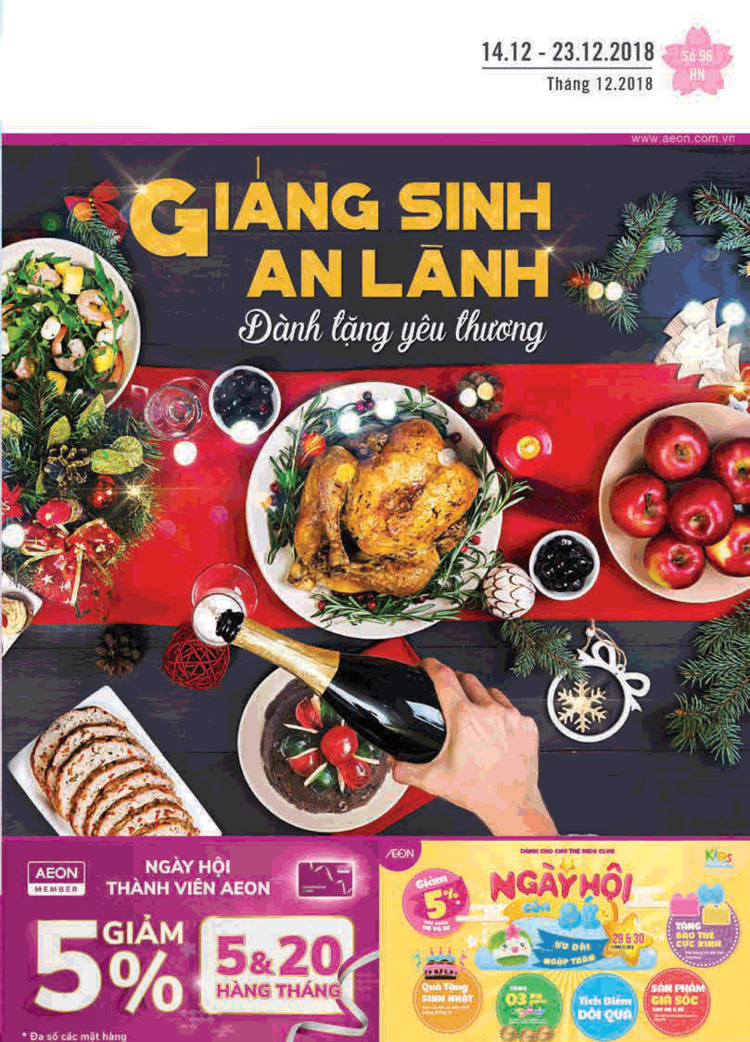 Aeon Mall cẩm nang mua sắm giáng sinh miền Bắc