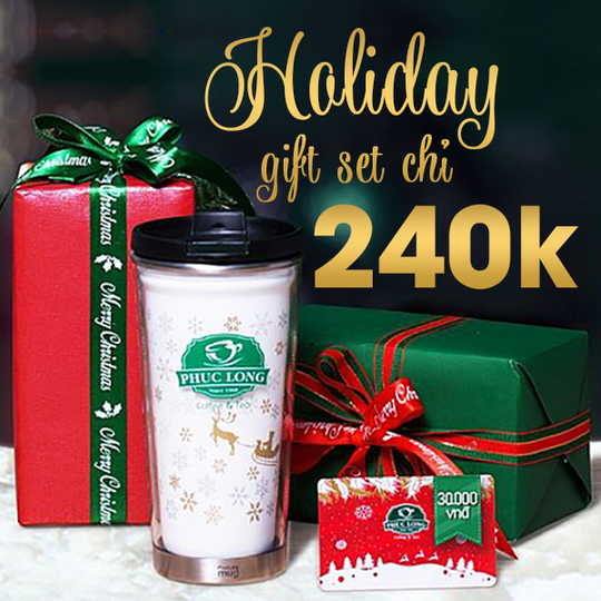 Phúc Long ưu đãi Holiday Gift Set chỉ 240k