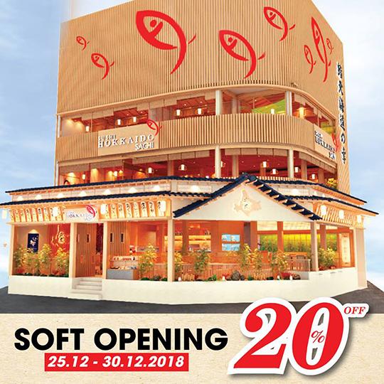 Sushi Hokkaido Sachi giảm giá 20% cho khách đặt bàn
