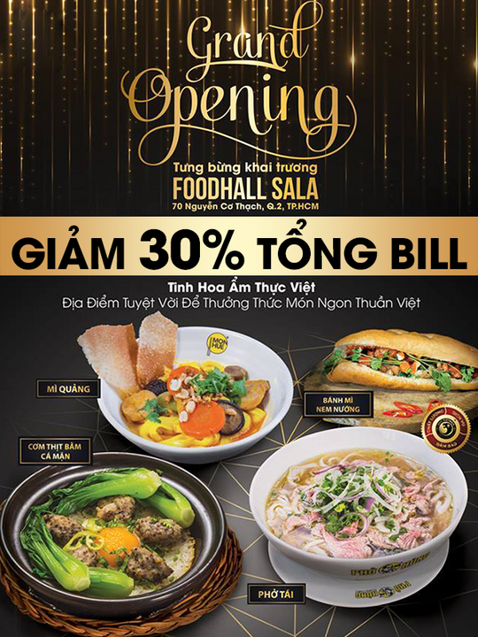 Nhà Hàng Món Huế giảm 30% tổng hóa đơn mừng khai trương