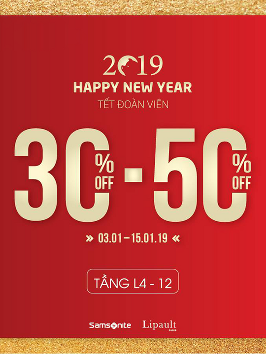 Samsonite Vietnam giảm 30 - 50% toàn bộ sản phẩm