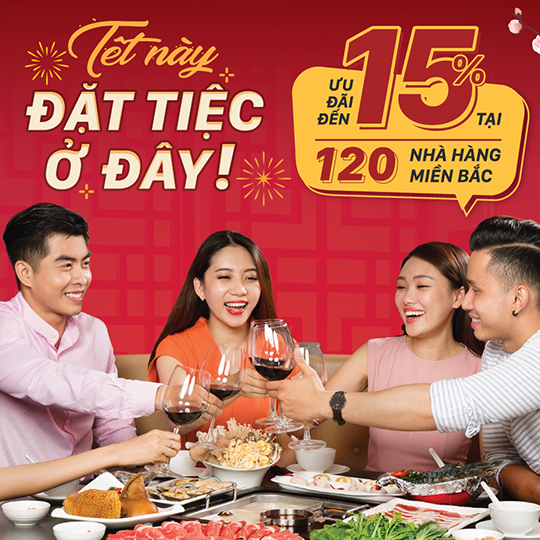 Gogi House giảm 10-15% cho đoàn khách từ 10 người