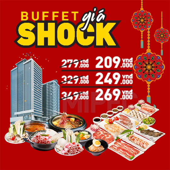 King BBQ ưu đãi Buffet giá shock chỉ còn từ 209K
