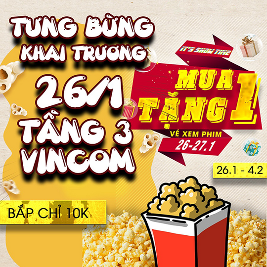 Lotte Cinema mua 1 tặng 1 tại Ninh Thuận