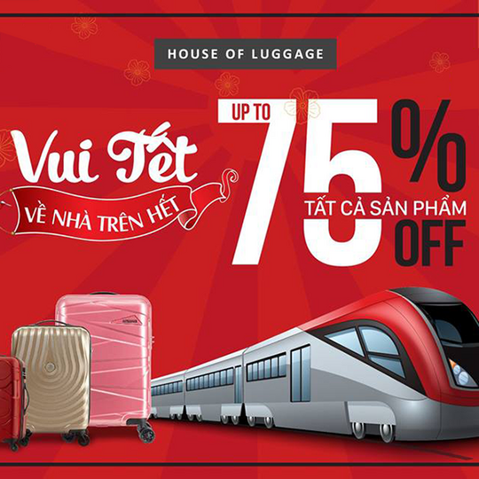 ROBINS Department Store giảm đến 75% toàn bộ vali