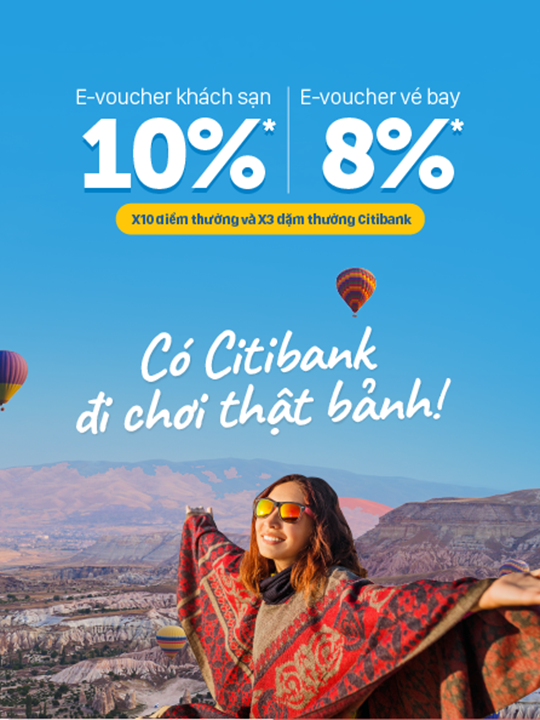 Traveloka ưu đãi cho chủ thẻ Citibank