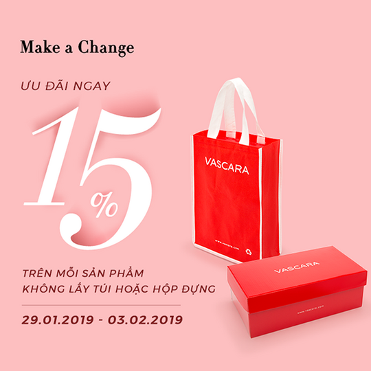 Vascara giảm 15% tất cả SP kèm áp dụng thẻ VIP